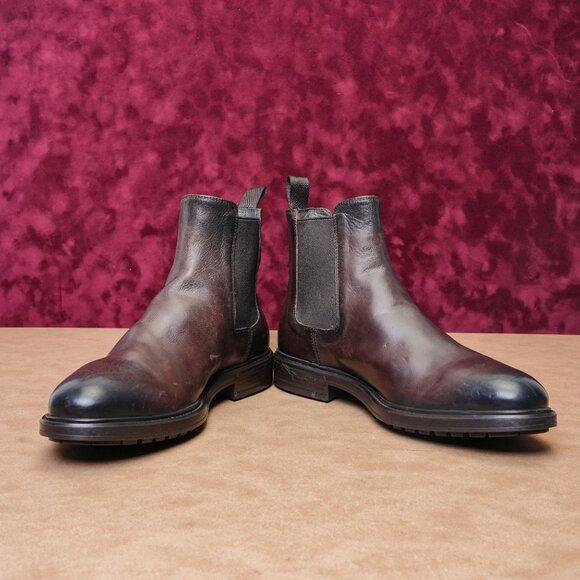 Adam Derrick To Boot New York Mens Largo Chelsea Brown Leather Boots sz 8.5 - Picture 2 of 8